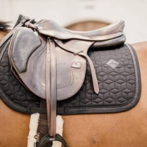 Kentucky spring underlag glitter kant Sort